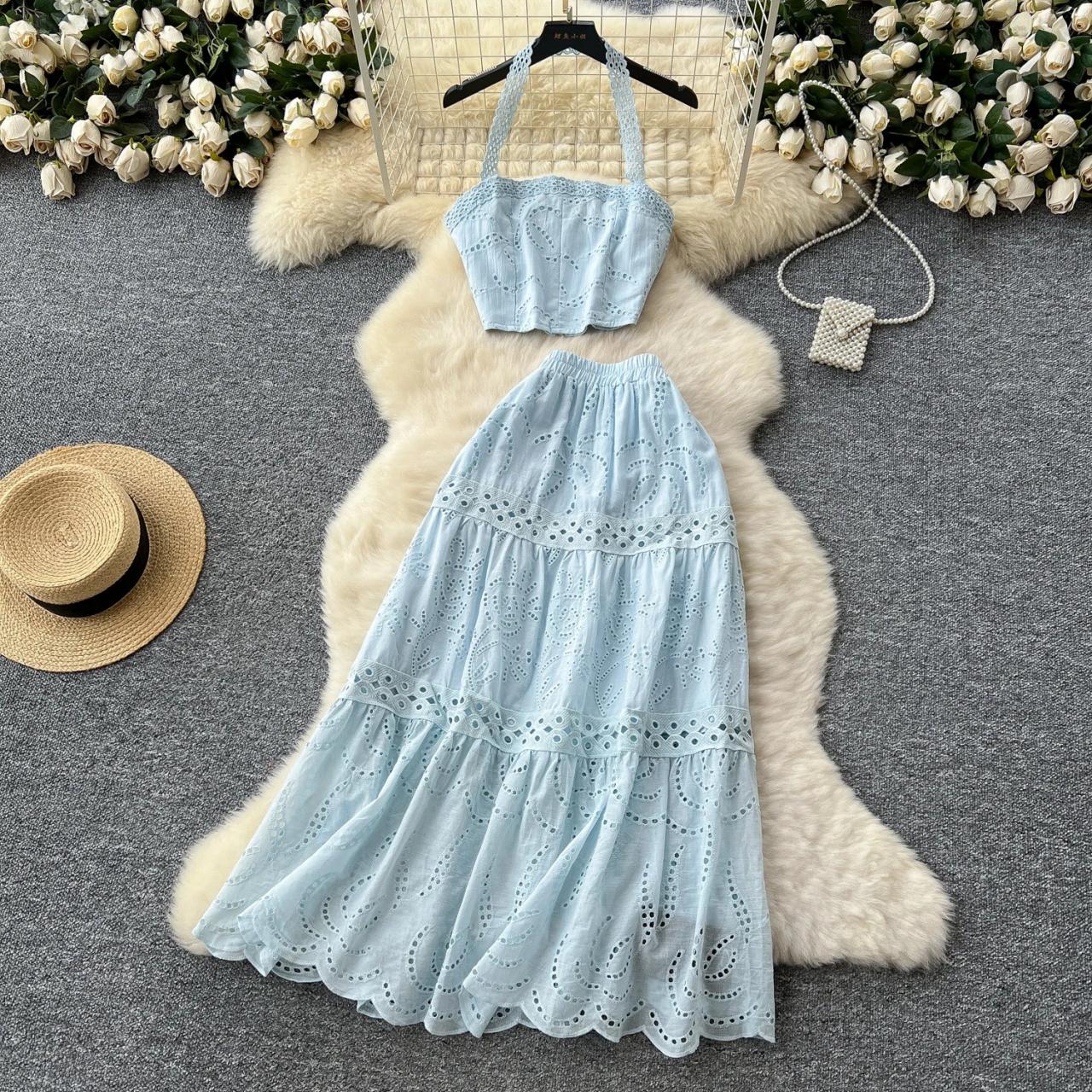chinese dress ladies Missguided Navy Blue Lace Halter Sleeveless Fishtail Maxi Bridesmaid Dress Sz 2 main image 1