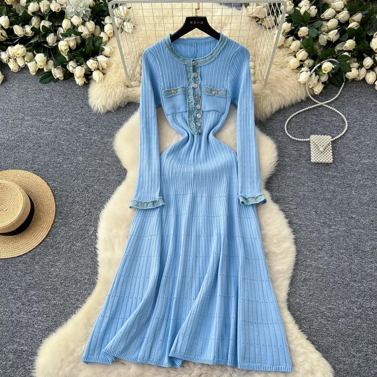 sachin and babi light blue dress Younger Tree Baby Girl Fall Winter Dress Long Sleeve Turtleneck Vintage  Knit Sweater Dress Little Girl Dresses Skirt Outfit Set for 2-3T