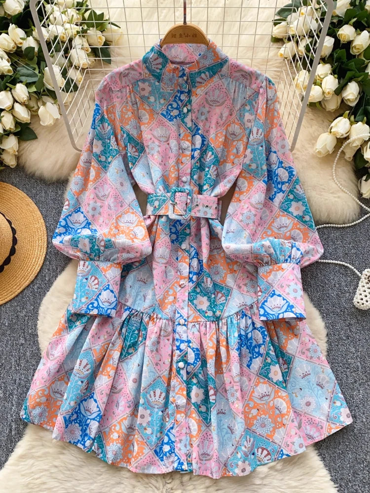 elegant patchwork sleeve dress Boho Maxi Dress With Sleeves
