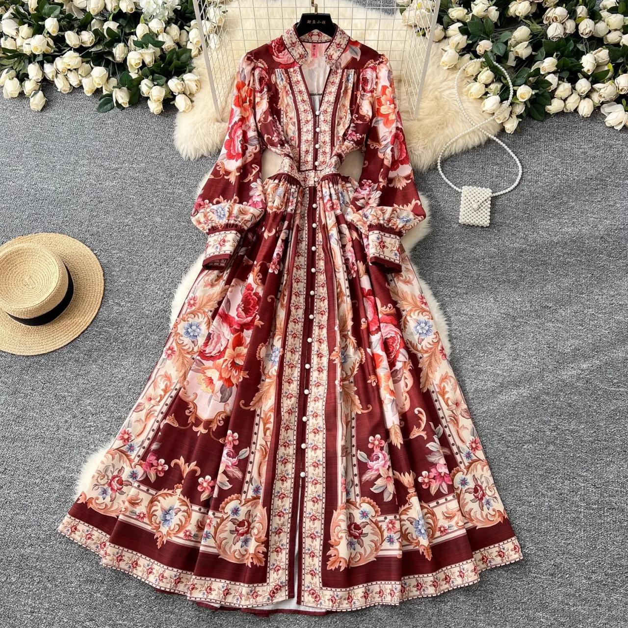 cream striped dress Rendezvous Chocolate Midi Multi-Color Plus Size Dresses line skirt that falls USA26 Style:R83DM4032