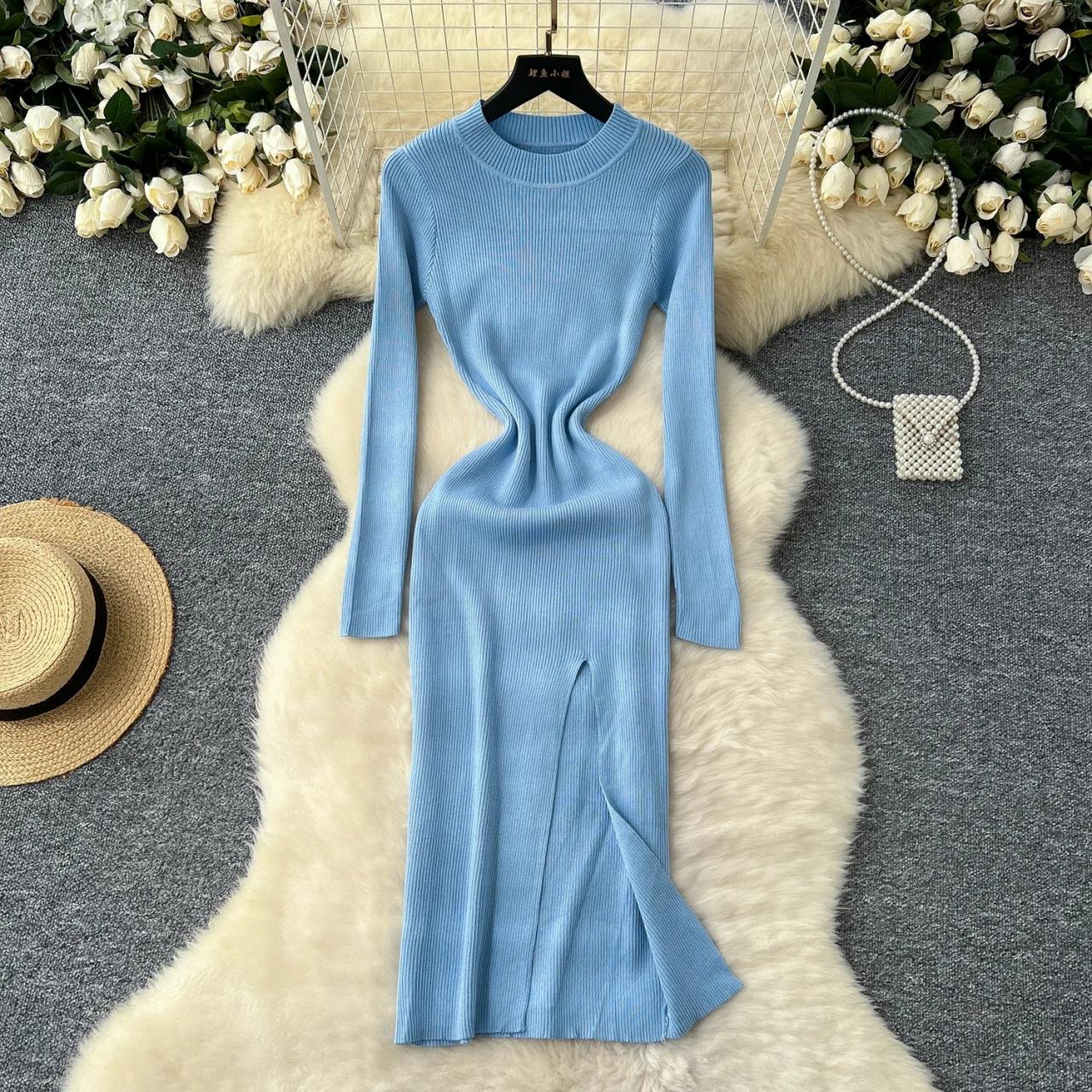 petite cable knit dress Keyhole Cable Waffle Knit Blend Cut-out Round Neck Long Sleeve Mini Sweater Dress Tan / L