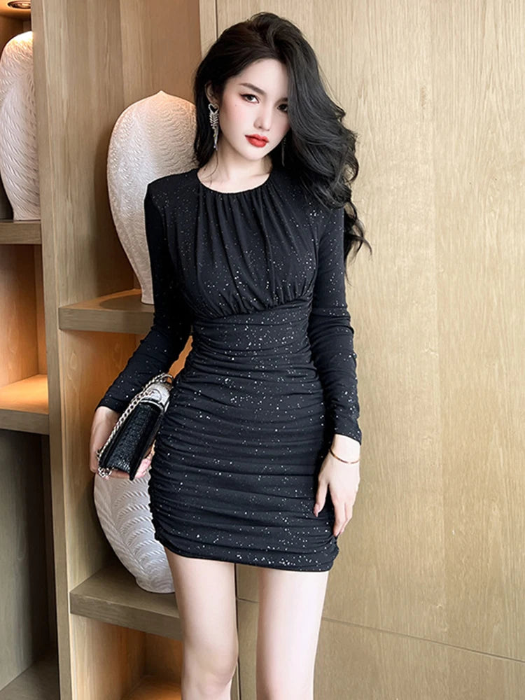 knee length dresses for ladies Lucy White Long Sleeve Mini Dress - US 12 main image 0