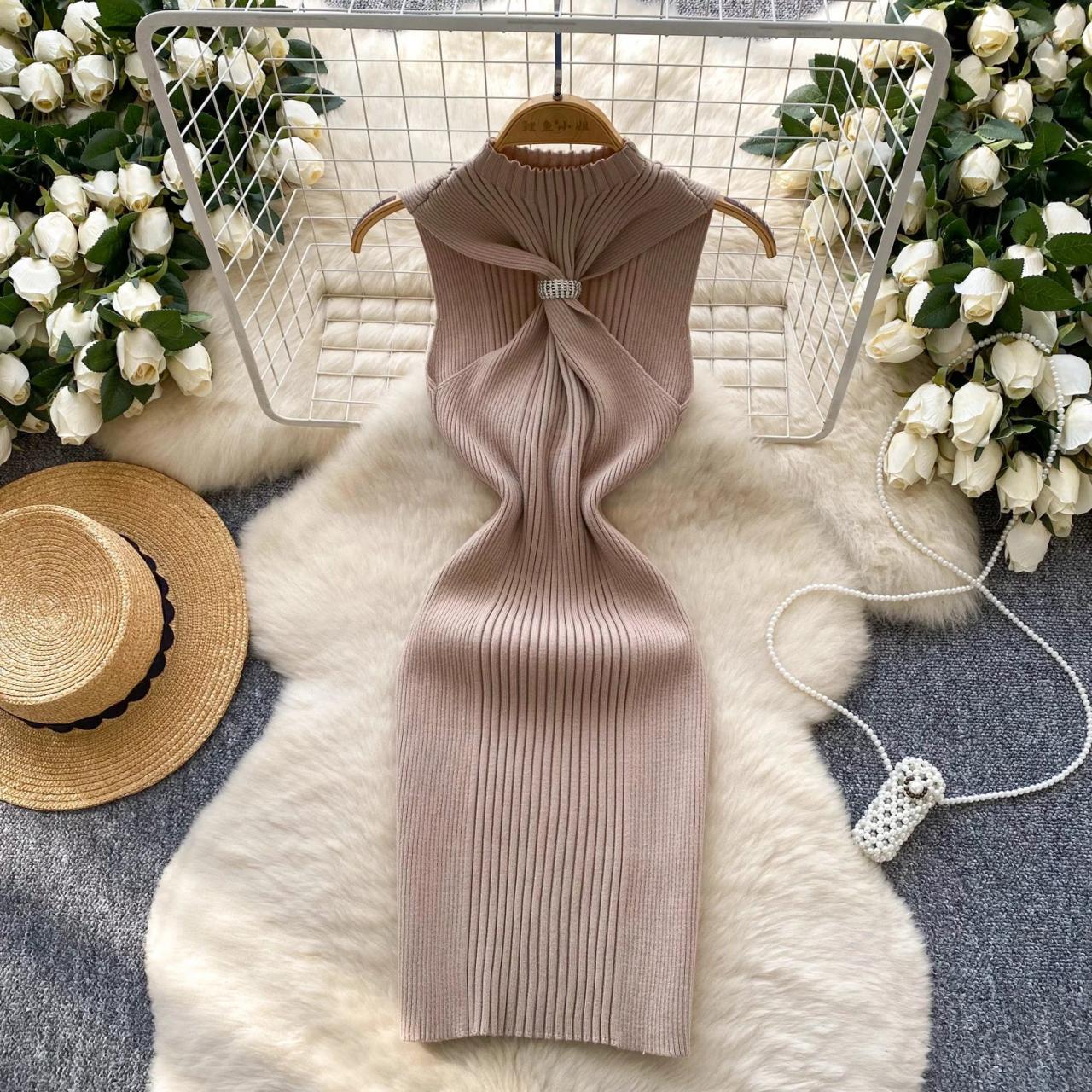 knitted and knotted dress Sleek With Stylish Design on Luulla White Chest of Drawers