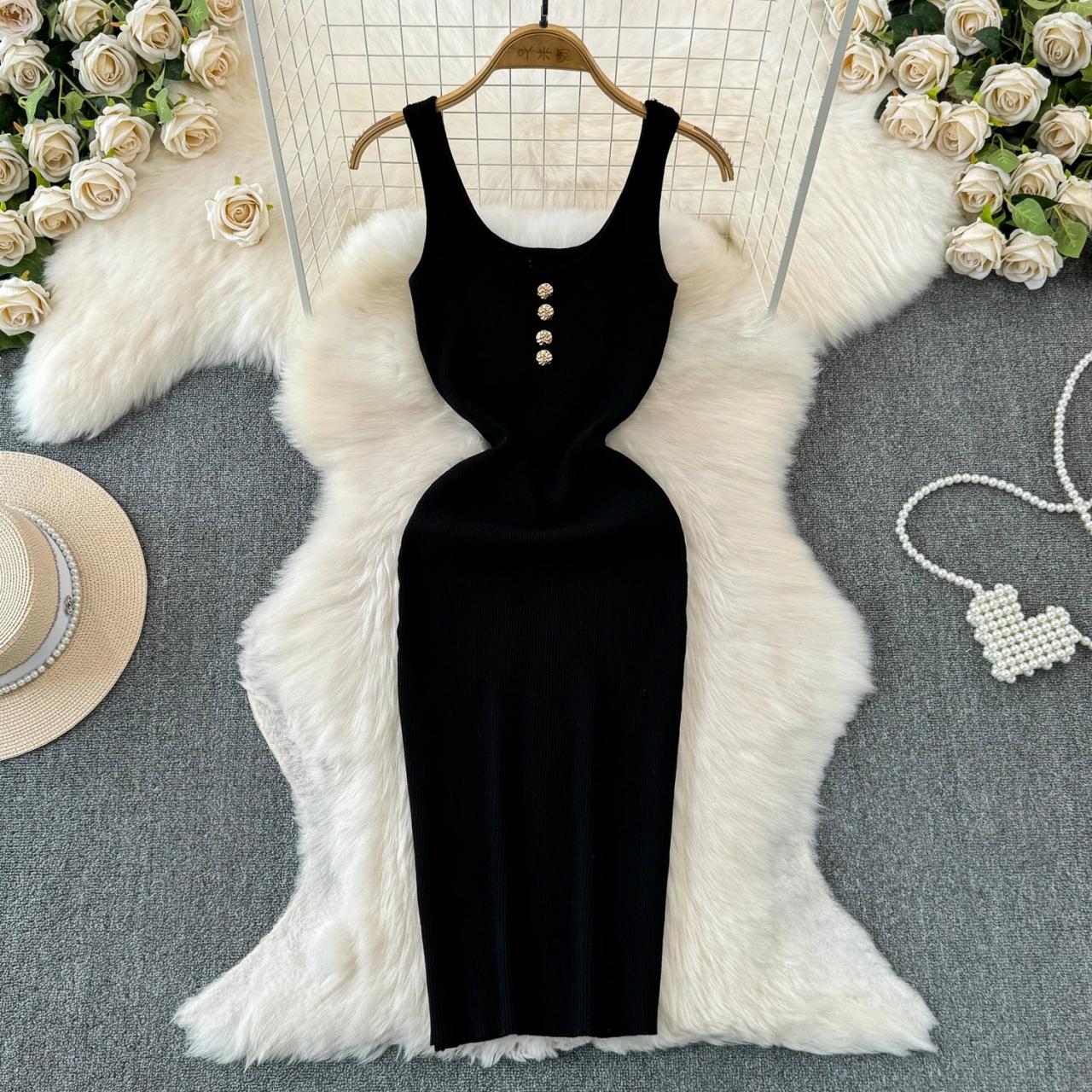 strapless open back dress Women's Grey Ribbed Mini Dress main image 1