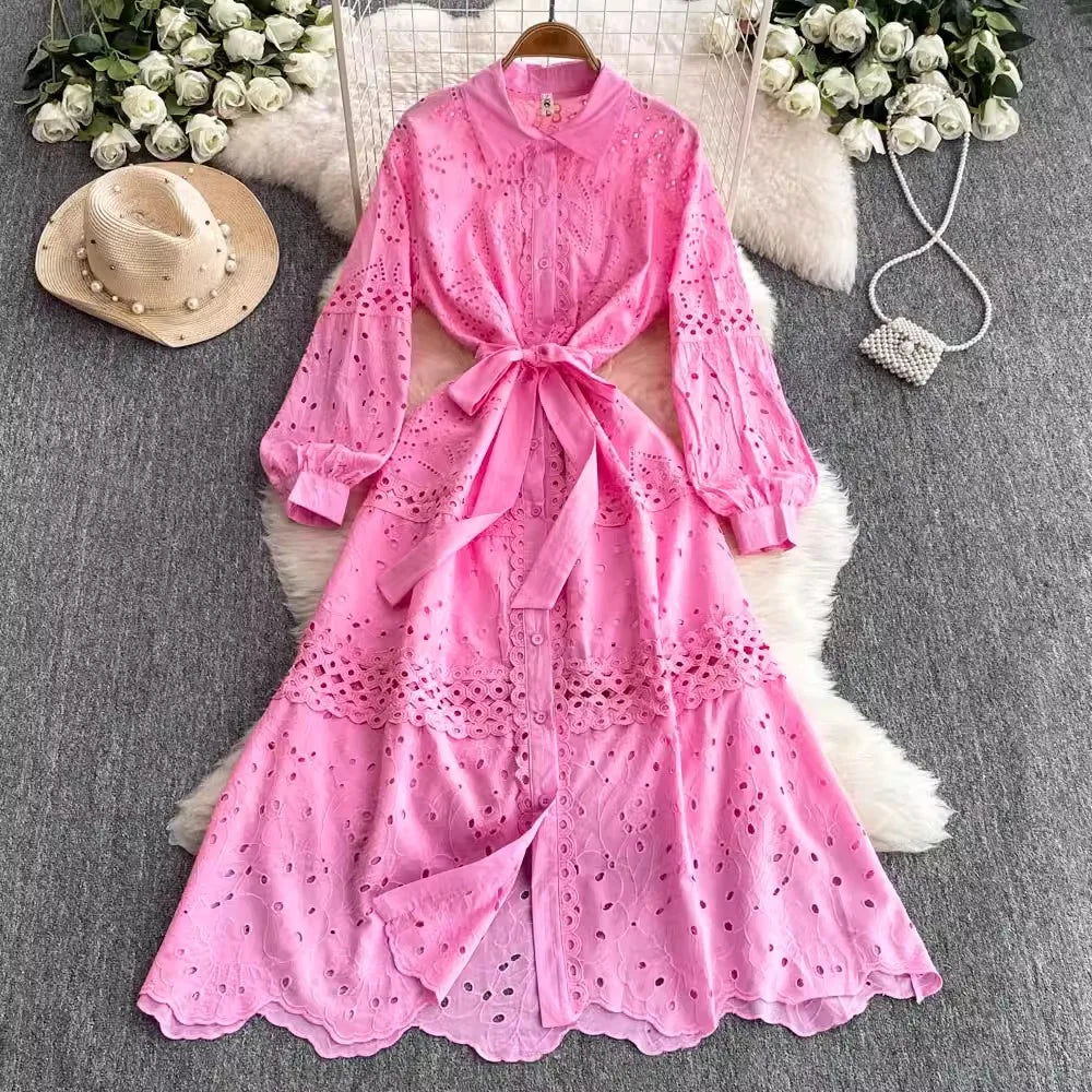strapless open back dress 50 Shades of Pink Maxi Dress