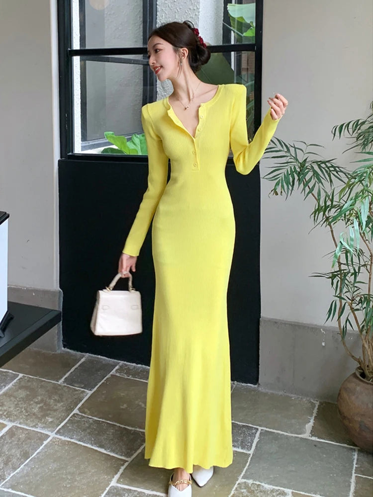 bright knit dress The Burning Bright Sleeveless Knit Maxi Dress Medium / Black main image 0