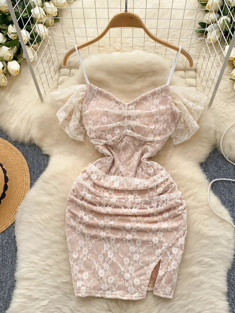 lace off shoulder bodycon dress Lace Off Shoulder Bodycon Dress in White