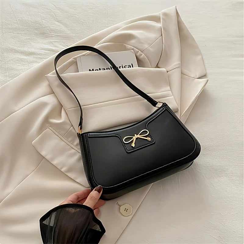 Black Bow Accent Handbag s-l400.jpg main image 2